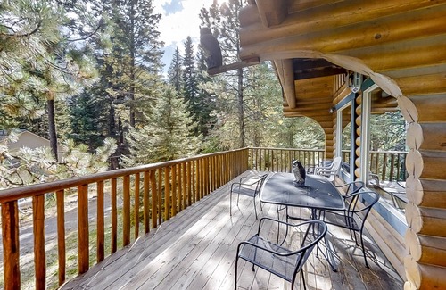 Enterprise House | Custom-built log home w/gas grill, free WiFi, deck, and private location