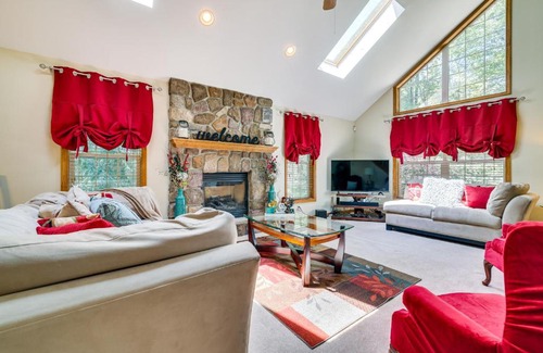 Locust Lake Village House | Deck and Screened Porch Pocono Lake Vacation Rental