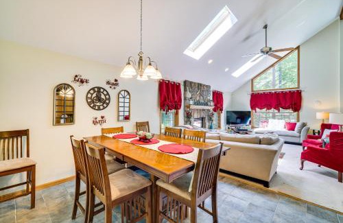 Locust Lake Village House | Deck and Screened Porch Pocono Lake Vacation Rental