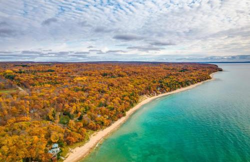 Good Hart House | Deck and Views Beautiful Michigan Home