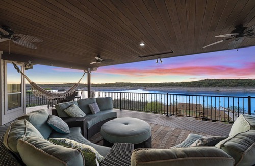 Highland Lake Estates House | Deep Waterfront~Boat Dock~Game Cave/Bar~Pavilion~Balcony, sleeps 15