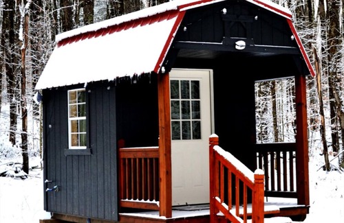 Durhamville Cabin | Deja Yu- Off Grid Forest Glamping Getaway - 1 Bedroom Cabin & detached Bathroom