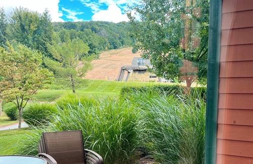 Vernon Condo | ⭐️ DELUXE 1 Bdr - Walkout Patio to Pool & Hot Tub ⛰ Mountain Creek Resort @ Appa