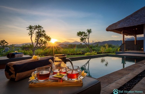 Kalisada Villa | DeLuxe Pool villa 1, one bedroom luxury villa with panoramic rice field view!