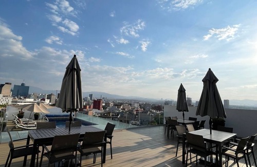Coyoacan Apartment | ¡depto. Moderno en Condesa, Disfruta de las Mejores Vistas Desde la Alberca!
