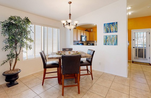 Power Ranch House | Desert oasis with an enclosed yard, firepit, washer/dryer, and central AC
