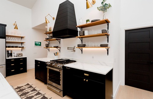 Grand Beach House | Designer home across from beach, big yard, fire pit, 3 blks to park/playground
