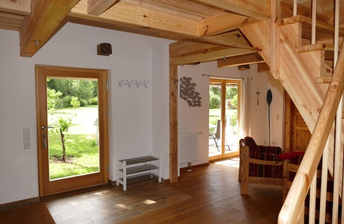 Lehde House | Die Scheune: Spreewaldblockhaus in Lehde mit Kamin, Sauna und eigenem Hafen