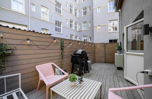Grunerlokka Apartment | DINBNB Apartments l 1 min to Mathallen I Backyard I 24l7 Check-in