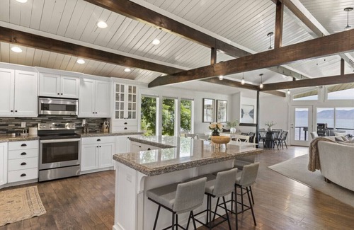 Garden City House | Direct Beach Access! Private Hot Tub! Central Garden City! Bear Lake Views From Almost Every Room!