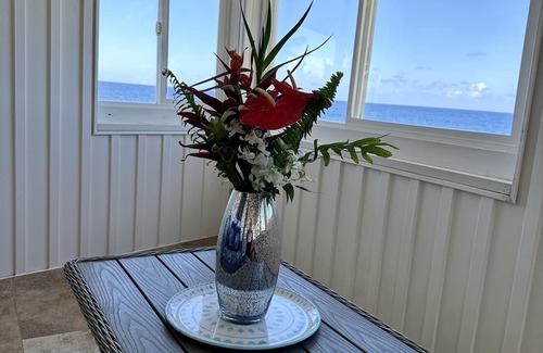 Keaau House | Direct Ocean front ~The Views! Pool, AC in all rooms- spacious! Wow!