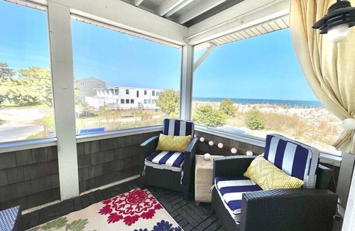Dewey Beach Condo | Direct Ocean Views from your bed & screened-in deck.Pet friendly! 2br 2bth