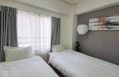 Chuo Ward Apartment | Discount for consecutive nights Westernstyle tw - Sunpark Heights 201/Kobe Hyōgo