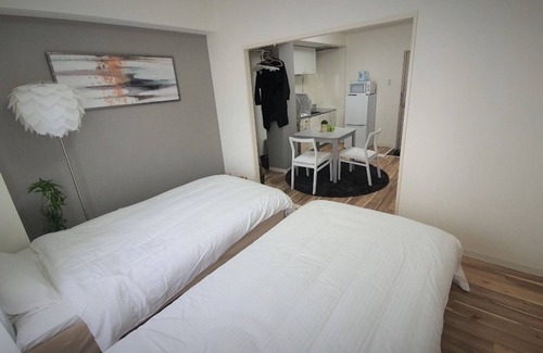Chuo Ward Apartment | Discount for consecutive nights Westernstyle tw - Sunpark Heights 201/Kobe Hyōgo