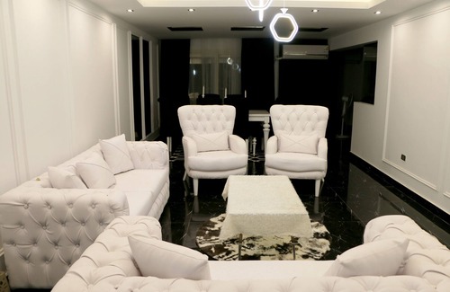 Nasr City Apartment | DNR Home Prestigious apartment in Black and White with easy access
