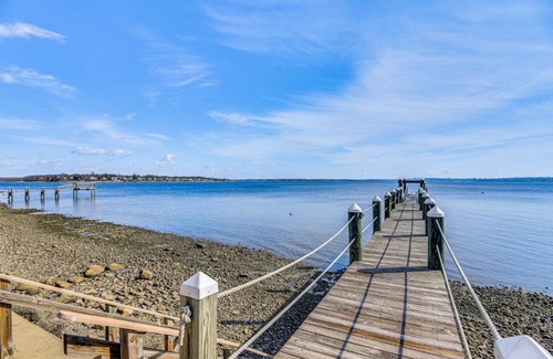 Bristol House | Dock, Sunrise View Waterfront Home on Mt Hope Bay