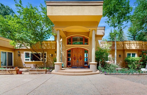 Trimble House | Dog-friendly canyon home with mountain views, game room, fireplaces