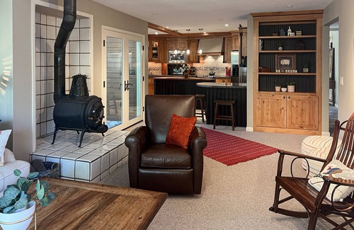Breckenridge House | Dog-friendly home with private hot tub, mtn views, deck, wood stove, fireplace