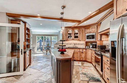 Breckenridge House | Dog-friendly home with private hot tub, mtn views, deck, wood stove, fireplace