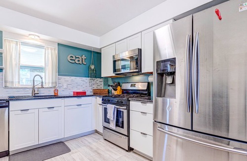 Rockledge House | Dog-friendly home with a pool, AC, grill, firepit, large yard & W/D