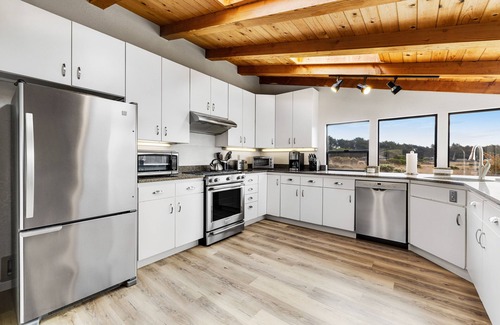 Sea Ranch House | Dog-friendly home with private hot tub, ocean/meadow views & shared pools