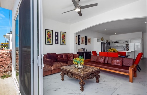La Paloma House | Dog-friendly home with partial ocean view, heated pool, rooftop terrace