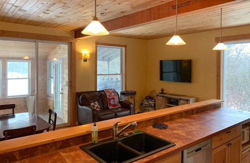 North Hero House | Dog-friendly island home w/Hibbard Bay views, jetted tub, and wood fireplace