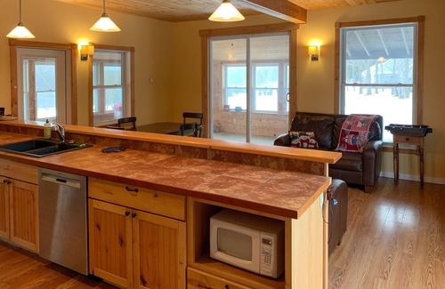 North Hero House | Dog-friendly island home w/Hibbard Bay views, jetted tub, and wood fireplace