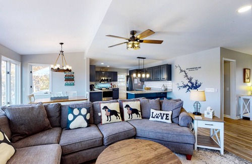 Huddleston House | Dog-friendly lakefront home with hot tub, dock, kayaks, & game room