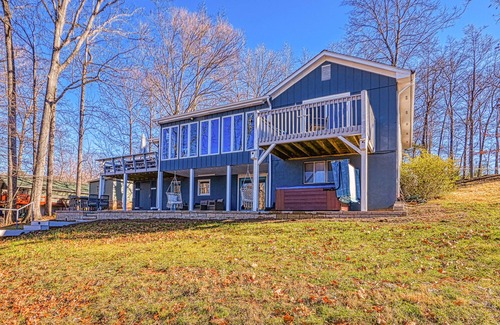 Huddleston House | Dog-friendly lakefront home with hot tub, dock, kayaks, & game room