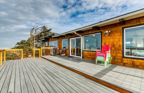 Seal Rock House | Dog-Friendly, Oceanfront Home with a Private Hot Tub, Firepit, & Free WiFi