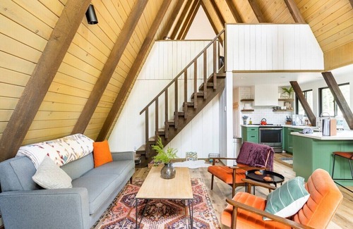 Bretz Mountain Village Cabin | Dogwood Peak ~ Mid-Century A-Frame with AC + Style