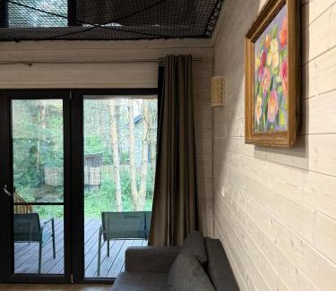 Rakow House | DOMEK LABA CHAŃCZA nad zalewem, domek w lesie z opcją balii, ANTRESOLA