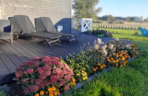 Mielno House | Domek Lawendowe Wzgórze na wyłączność z jacuzzi i klimatyzacją