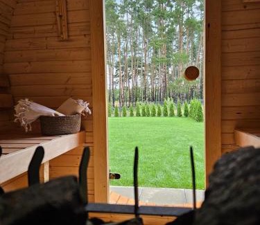 gmina Skape House | Domek przy lesie SPA