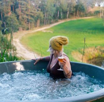 gmina Stezyca House | Domki na Kaszubach z banią jacuzzi - Gołubie - Sikorska Dolina III