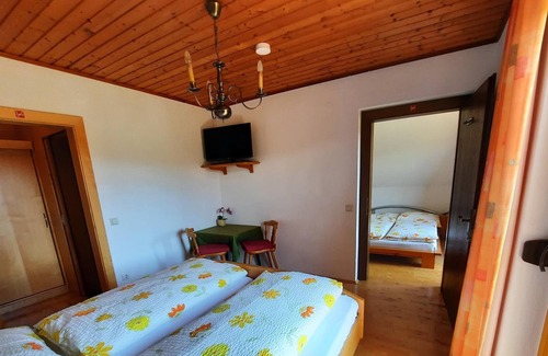 Feldkirchen in Kaernten Apartment | Doppelzimmer, Dusche, WC, Bergseite - Pension Hecher