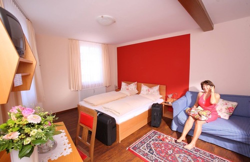 Ettenheim Cottage | Double room A with shower and toilet - Hotel Deutscher Hof