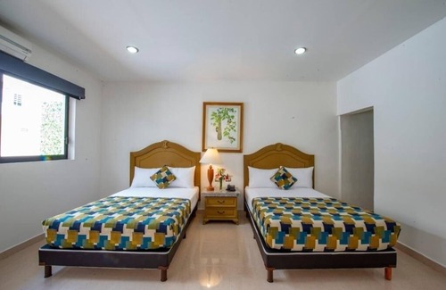 Centro Hotel | Double Room Poolside Mérida Getaway with Terrace, WiFi & Family-Friendly Comfort