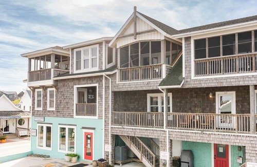 Ocracoke Condo | Down Creek Condo 102: Luxurious, reverse floor plan, in the Village.