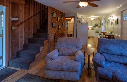 Sylva House | Downtown, dog-friendly, Dillsboro home w/fireplace - front porch & back deck
