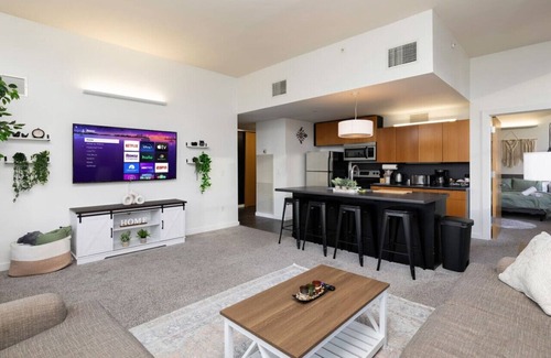 Downtown Des Moines Apartment | Downtown Dream 2br w/City Views 2 blocks to Court