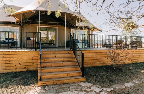 Fentress House | Dreamcatcher Safari Tent at Wahwahtaysee Resort on the San Marcos River