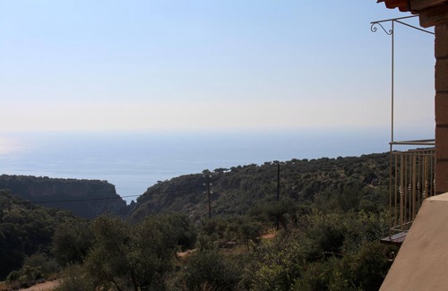 Kardamyli House | Dreamlike view of landscape and sea: idyllic located holiday house, Messenia, Pe