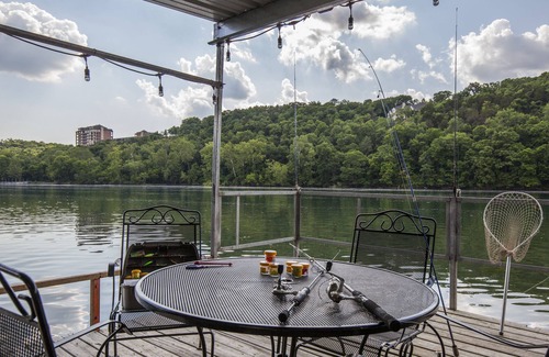 Branson Cottage | Driftwater Resort Cabin #14 with Lake Taneycomo Access & Pool!