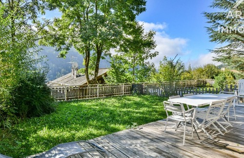Le Grand-Bornand Apartment | Duplex for 6, 2 bdrms, garden, near center, wifi