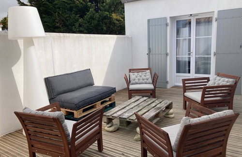 Saint-Denis-d'Oleron Ski Chalet | E Villa Clara, 600m de la mer, piscine