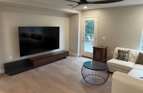 Sendero Hills House | East Austin Oasis: Hot Tub, Private Deck, Spa-Like Rainfall Shower