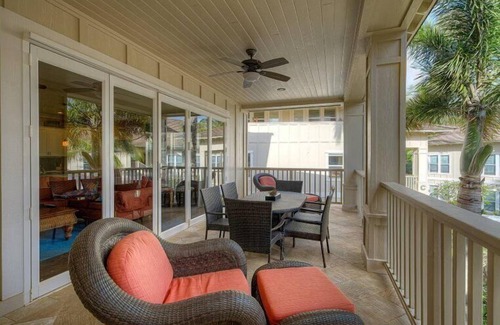 Poipu Villa | Easy walk to beach! Spacious Patio, Covered Lanai, Shared Pool, Gym