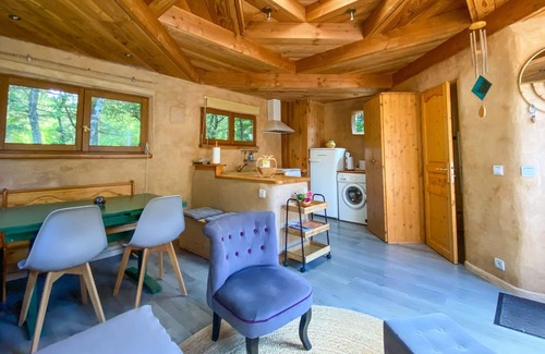 Labastide-de-Virac Cottage | Eco cottage "the 3 accomplices" heated pool 4/6 pers 8 mn vallon pont d'ar